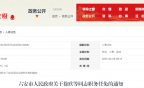 六安市人民政府关于徐欣等同志职务任免的通知